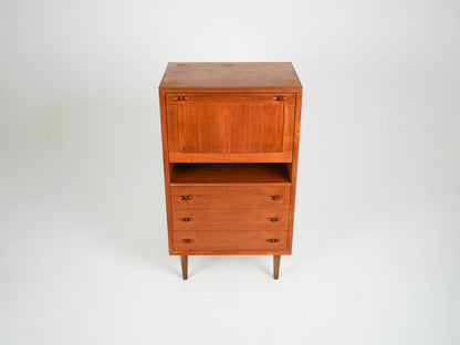 Vintage Teak Barschrank von H. W. Klein
