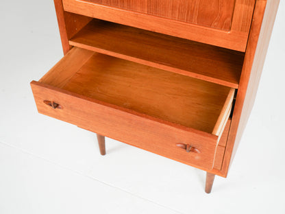 Vintage Teak Barschrank von H. W. Klein