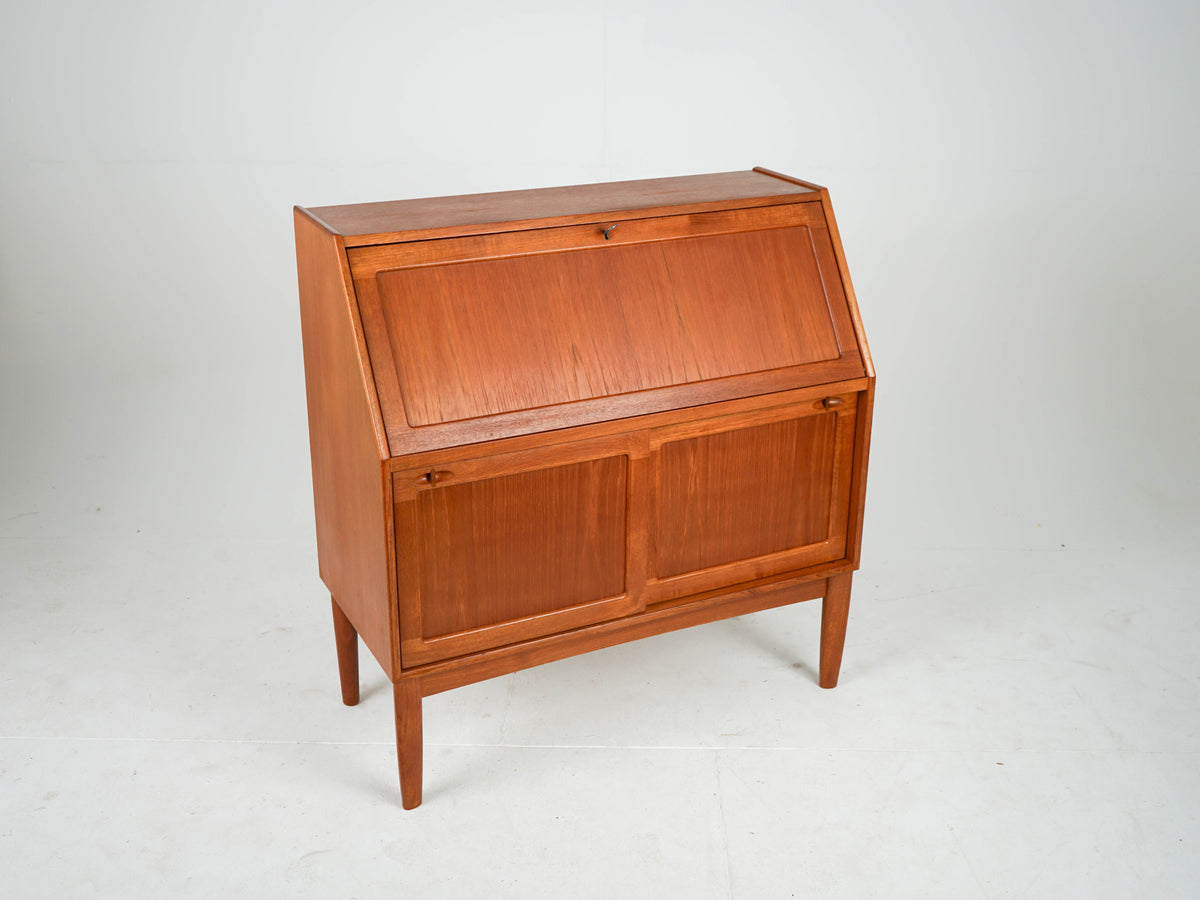 Vintage Teak Sekretär von H. W. Klein für Bramin