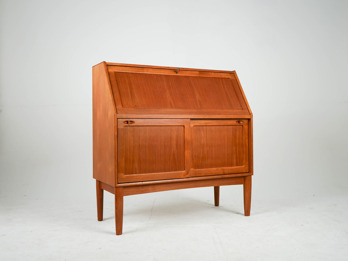 Vintage Teak Sekretär von H. W. Klein für Bramin