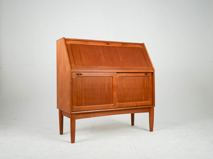 Vintage Teak Sekretär von H. W. Klein für Bramin