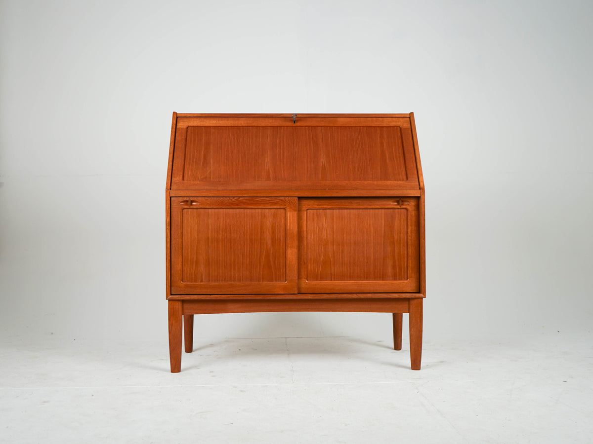 Vintage Teak Sekretär von H. W. Klein für Bramin