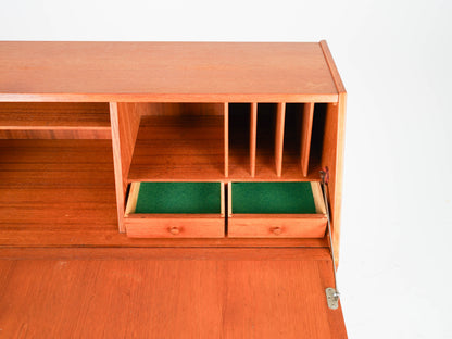 Vintage Teak Sekretär von H. W. Klein für Bramin