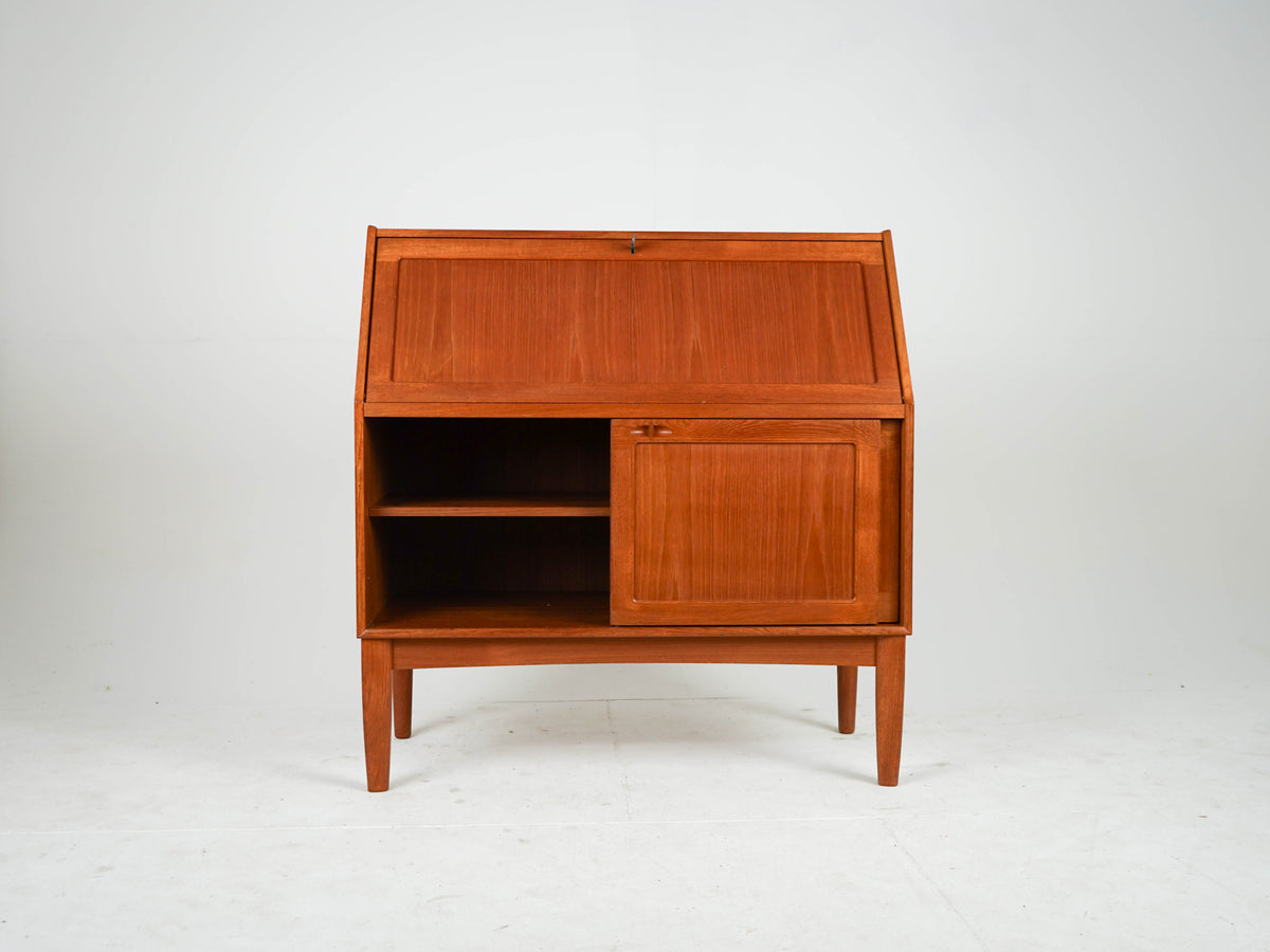 Vintage Teak Sekretär von H. W. Klein für Bramin