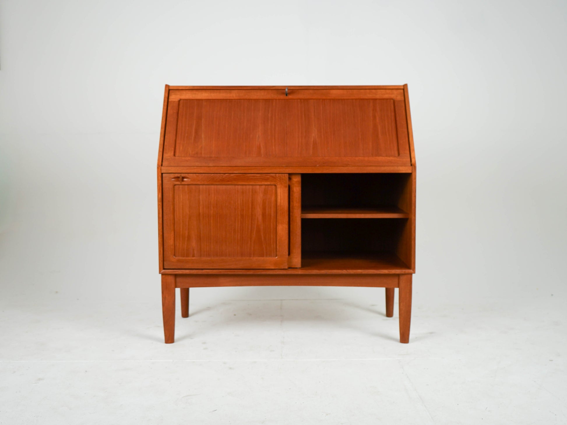 Vintage Teak Sekretär von H. W. Klein für Bramin