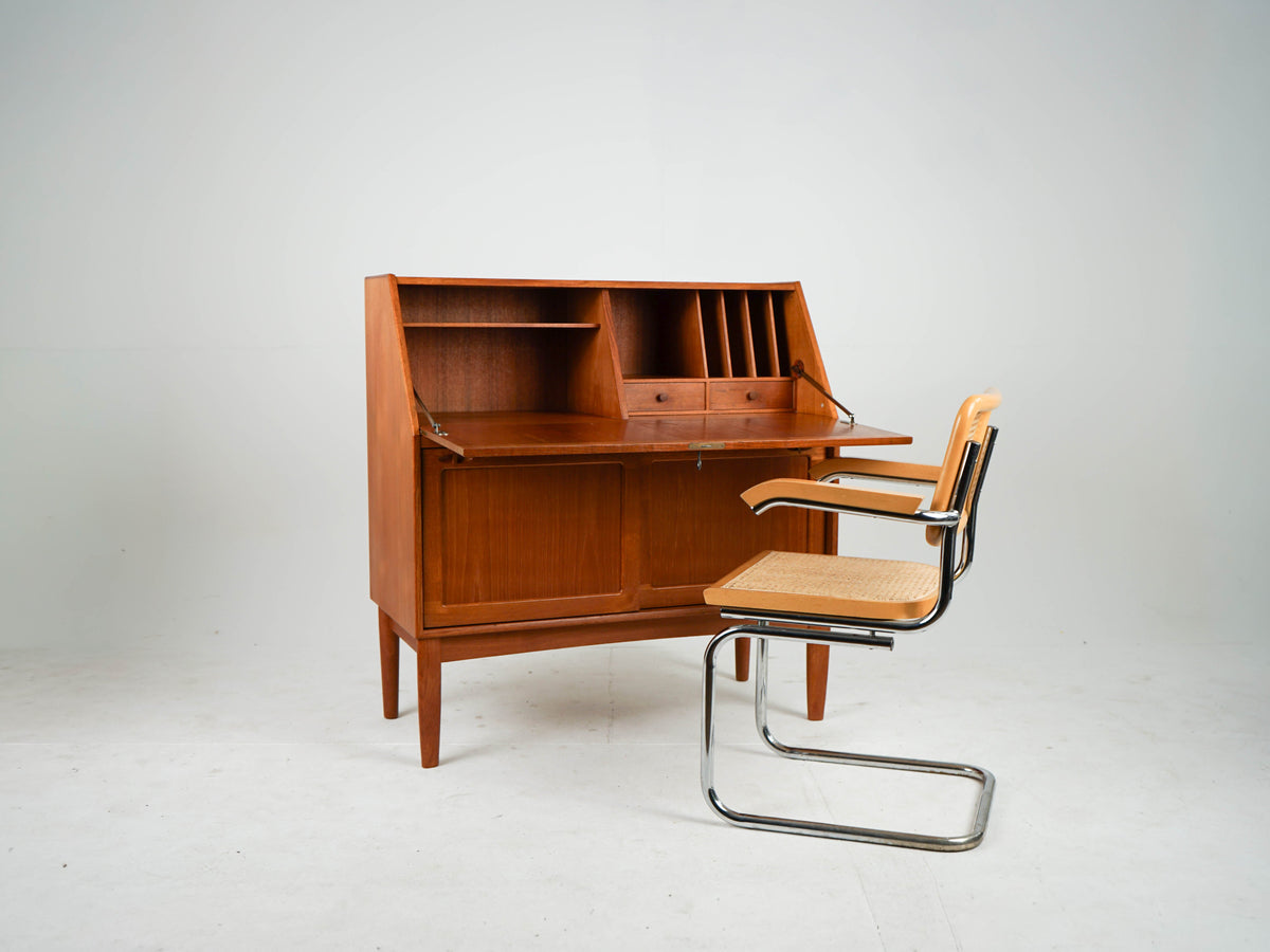 Vintage Teak Sekretär von H. W. Klein für Bramin