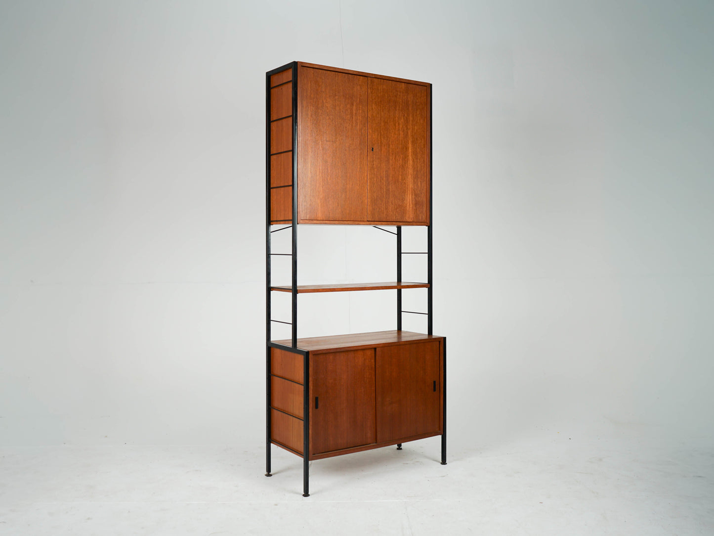 Vintage Teak Regal Bücherregal freistehend Mid Century