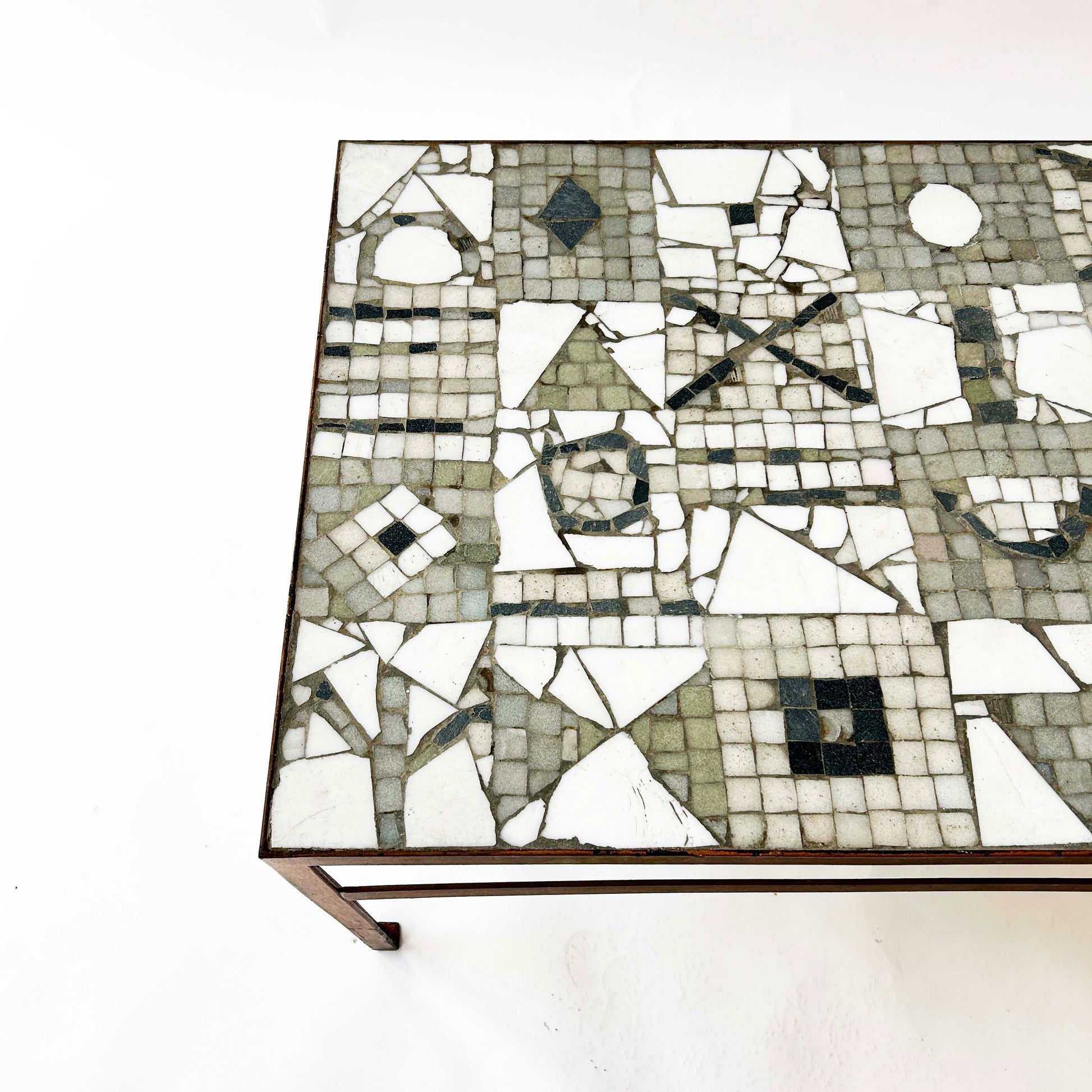 Vintage Couchtisch Mosaik von Kurt Moldovan
