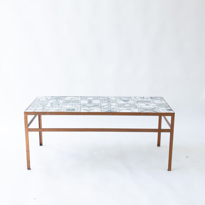 Vintage Couchtisch Mosaik von Kurt Moldovan