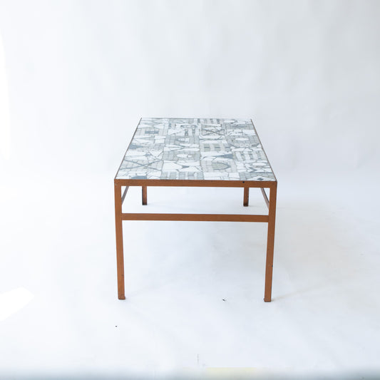 Vintage Couchtisch Mosaik von Kurt Moldovan