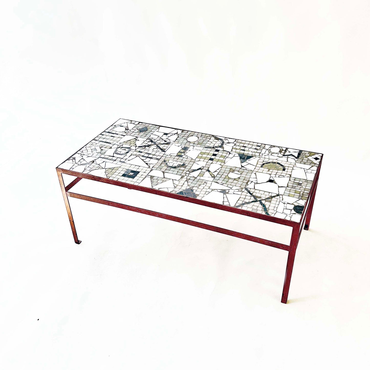 Vintage Couchtisch Mosaik von Kurt Moldovan