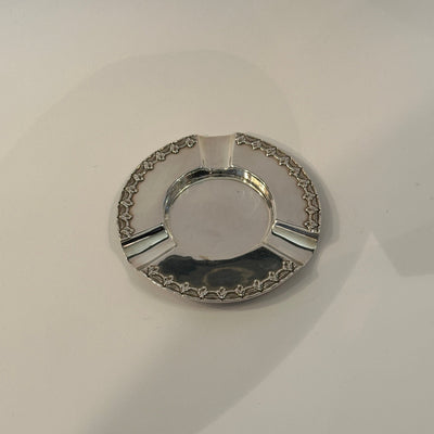 Vintage ashtray laurel relief by Tiffany+Co silver