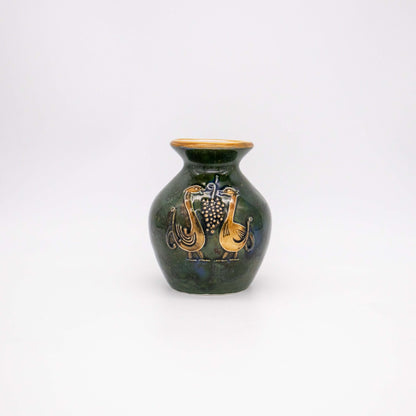 Vintage Vase handbemalt von Persabus Pottery aus Islay