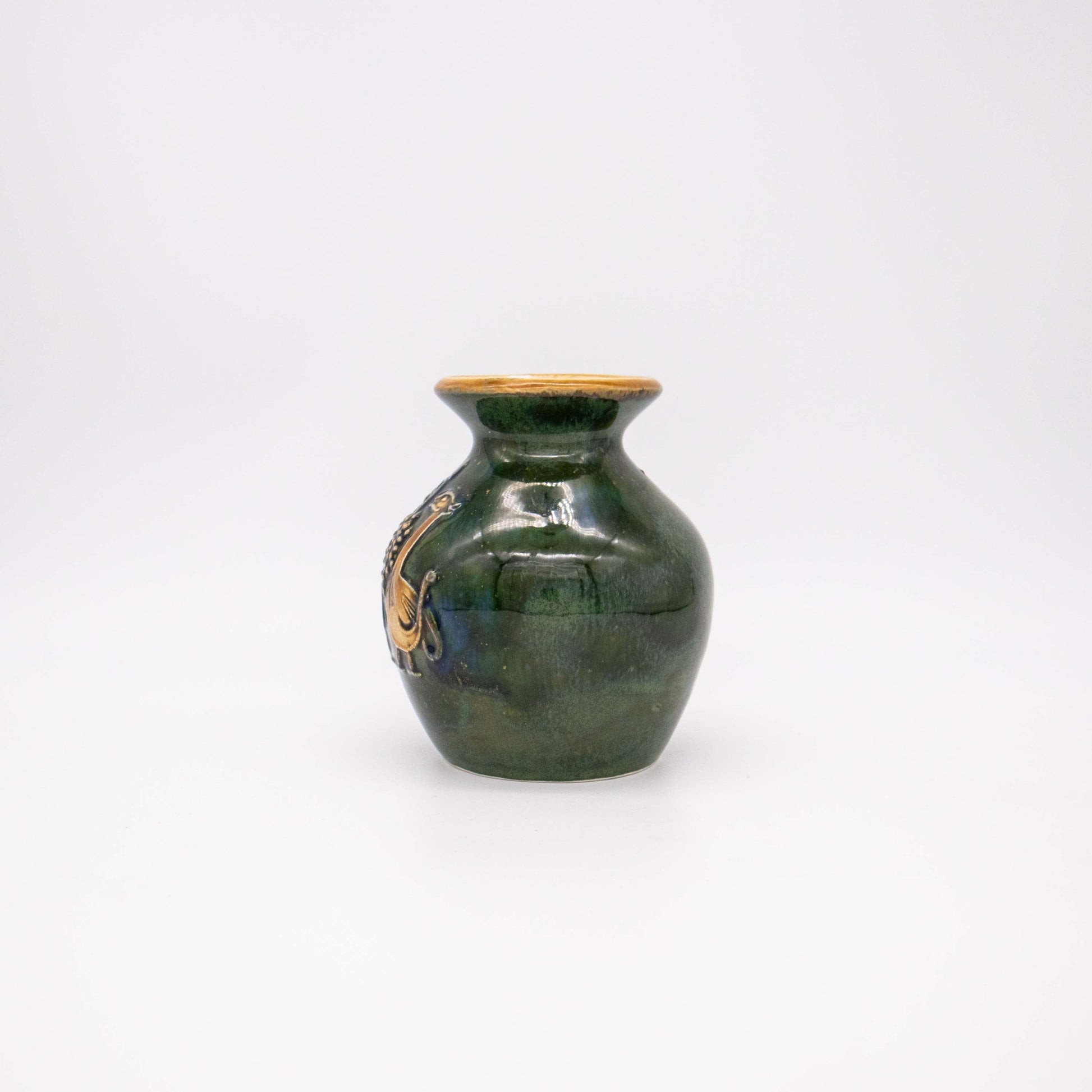 Vintage Vase handbemalt von Persabus Pottery aus Islay
