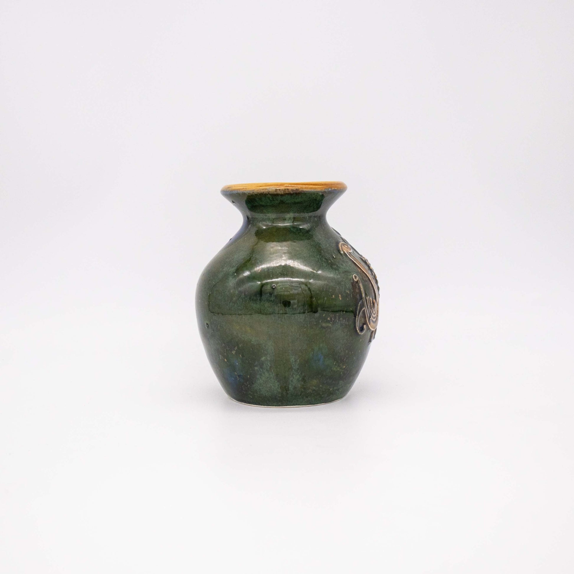 Vintage Vase handbemalt von Persabus Pottery aus Islay