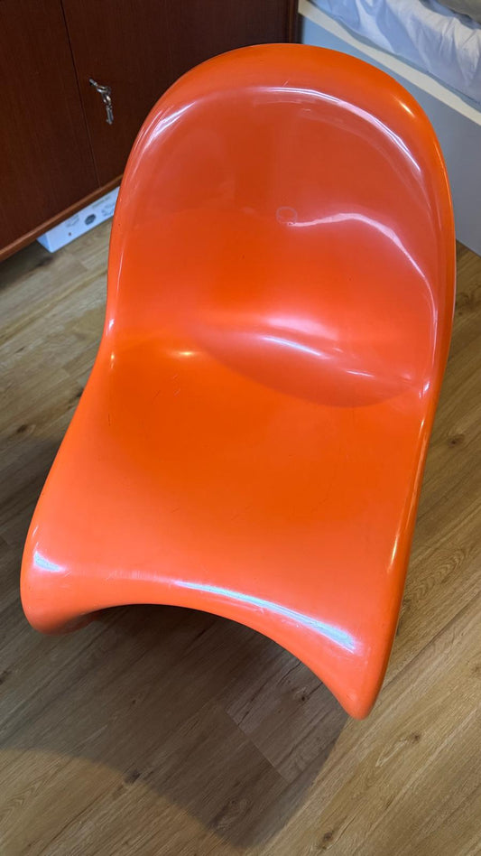 Vintage chair by Verner Panton for Vitra in orange