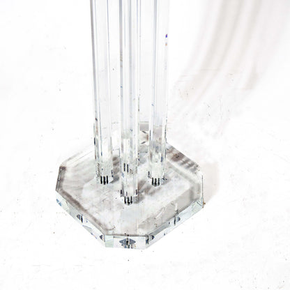 Vintage Säule Plexiglas octogonal, 1980er