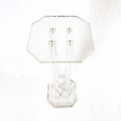 Vintage Säule Plexiglas octogonal, 1980er