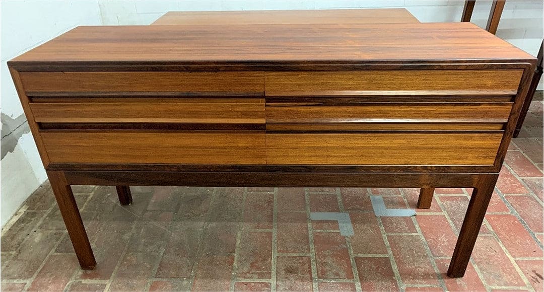 Vintage Kommode Rosenholz von Henry Rosengren Hansen