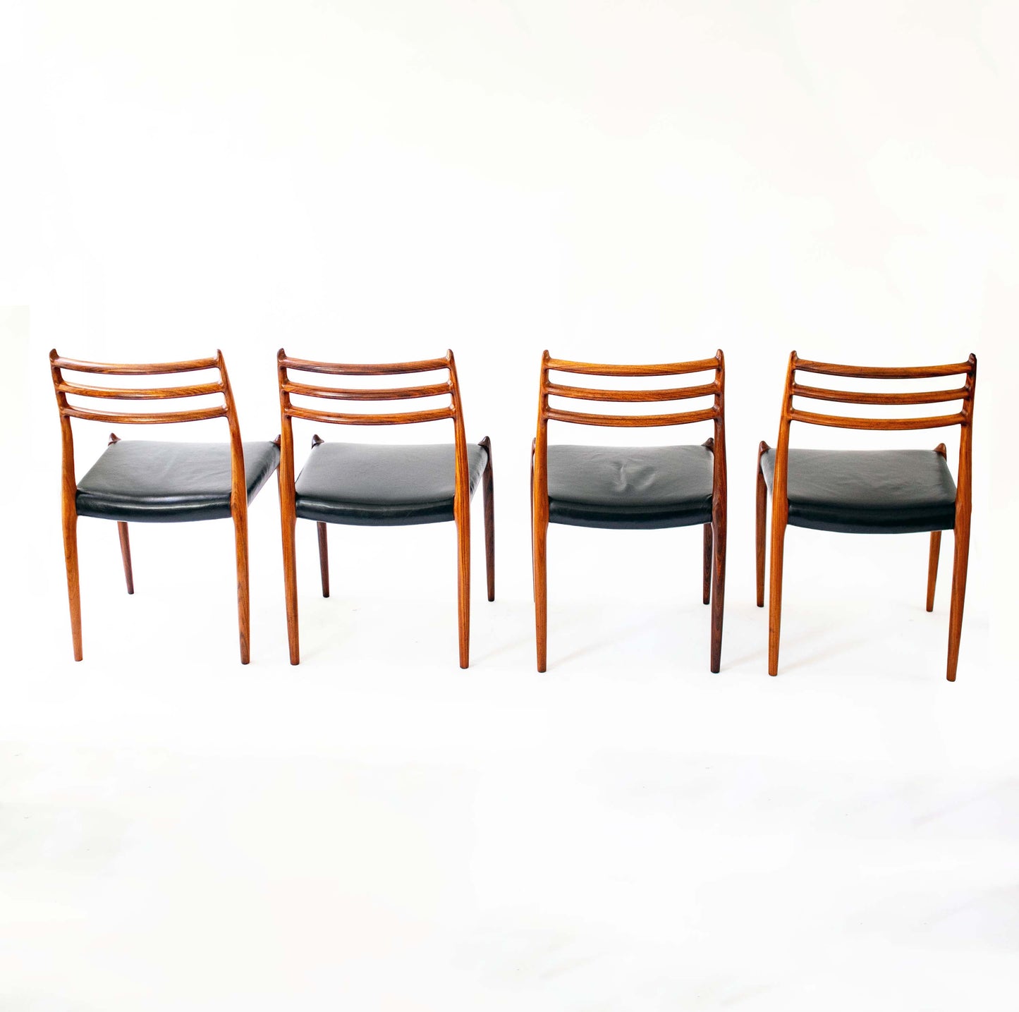 Vintage Esszimmerstuhl Modell 78 von Niels Otto Møller für J.L. Møllers Møbelfabrik Set von 8