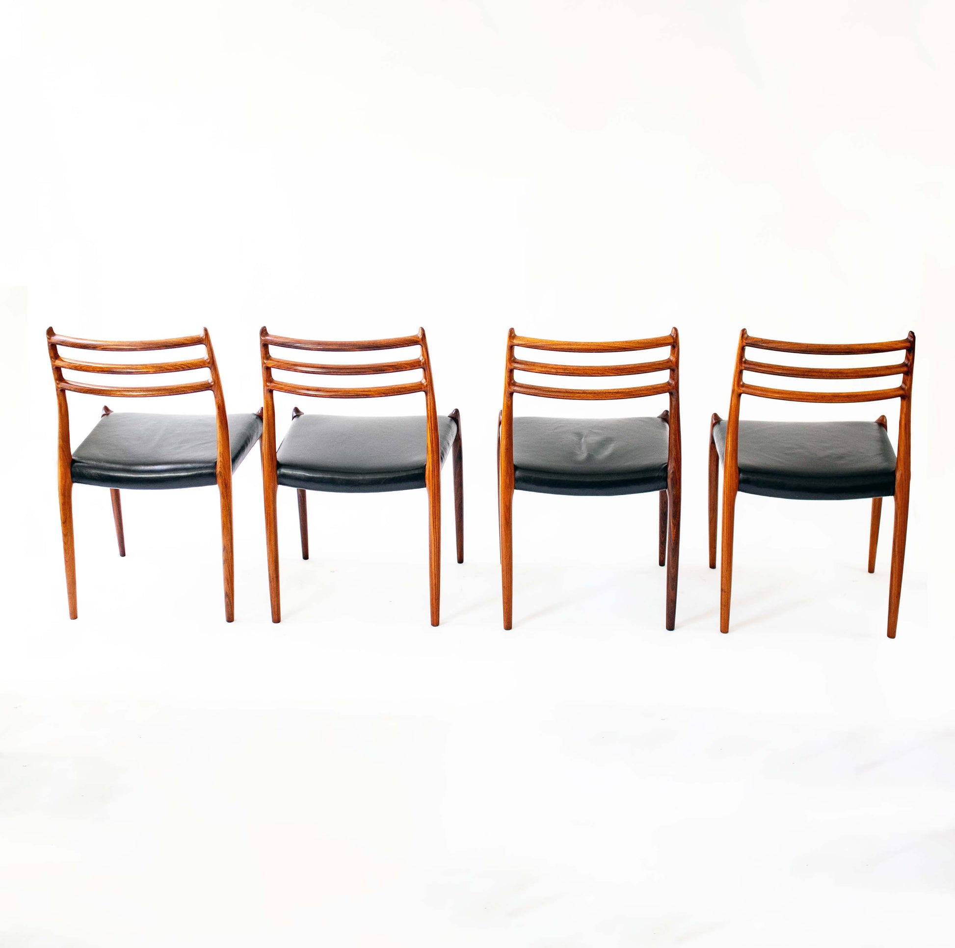 Vintage Esszimmerstuhl Modell 78 von Niels Otto Møller für J.L. Møllers Møbelfabrik Set von 8