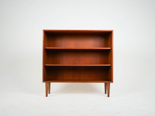 Bibliothèque vintage en teck des années 60, style rétro danois du milieu du siècle