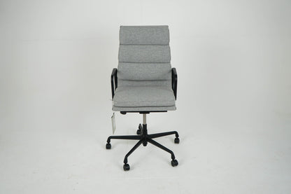 Vintage Schreibtischstuhl "EA 219" Softpad grau von Vitra