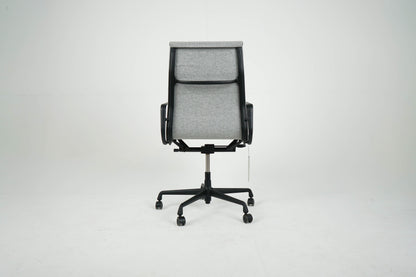 Vintage Schreibtischstuhl "EA 219" Softpad grau von Vitra