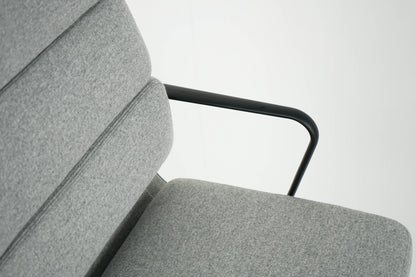 Vintage Schreibtischstuhl "EA 219" Softpad grau von Vitra