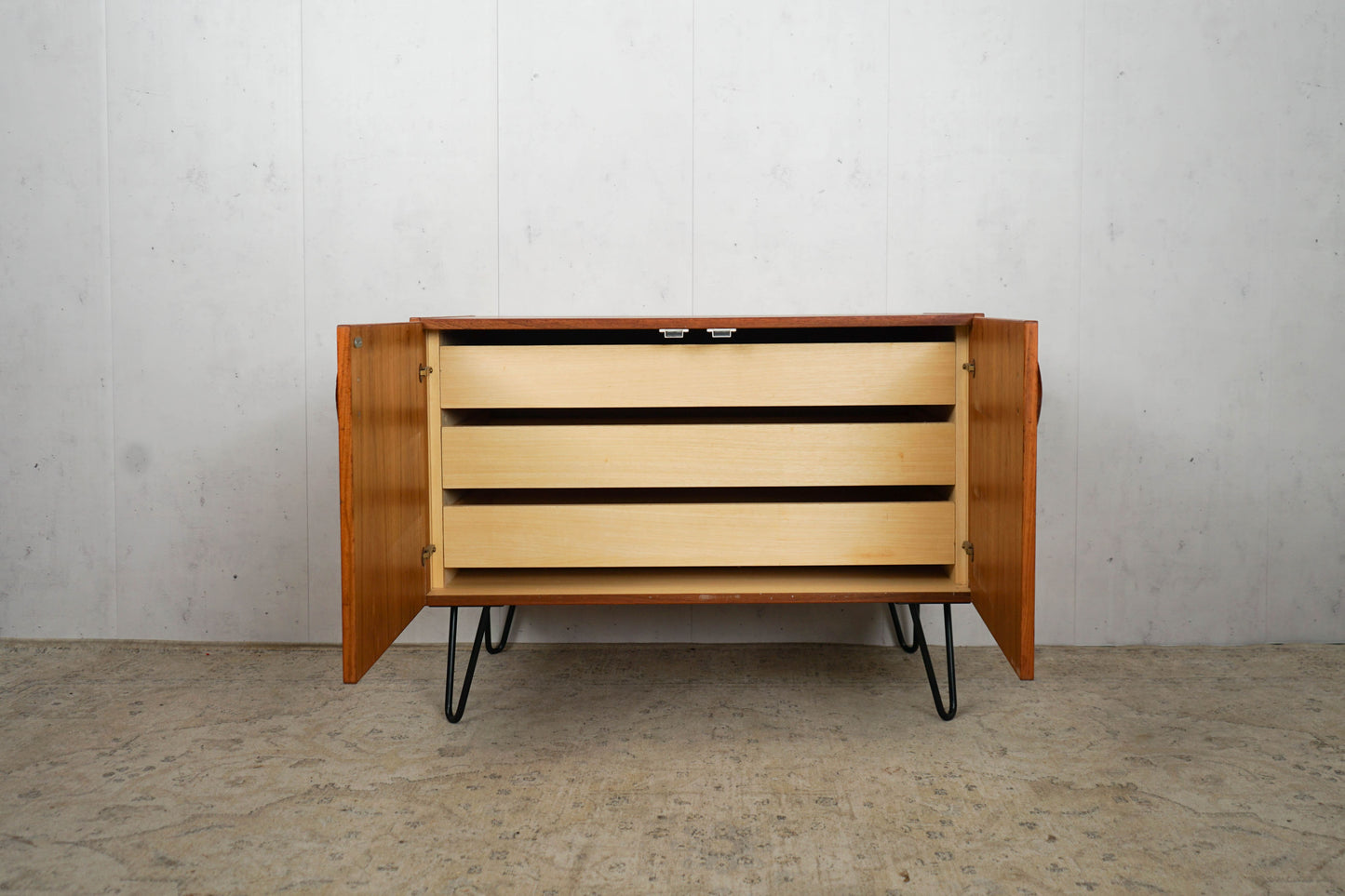 Vintage Anrichte Teakholz Dänisch 60er Mid Century