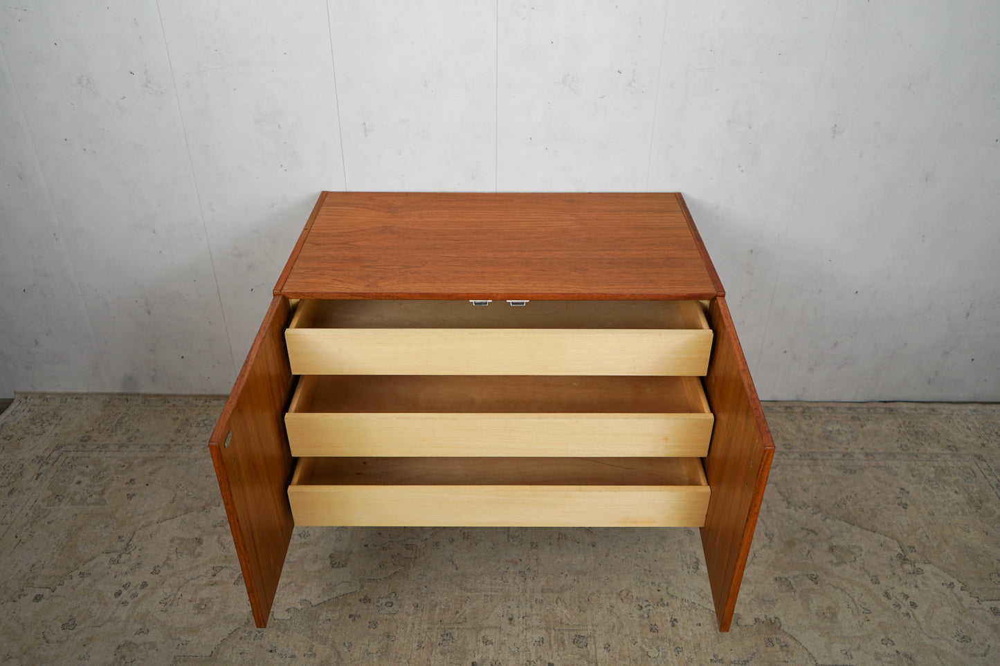 Vintage Anrichte Teakholz Dänisch 60er Mid Century