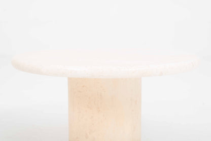 Vintage Couchtisch Set von 2 Travertin