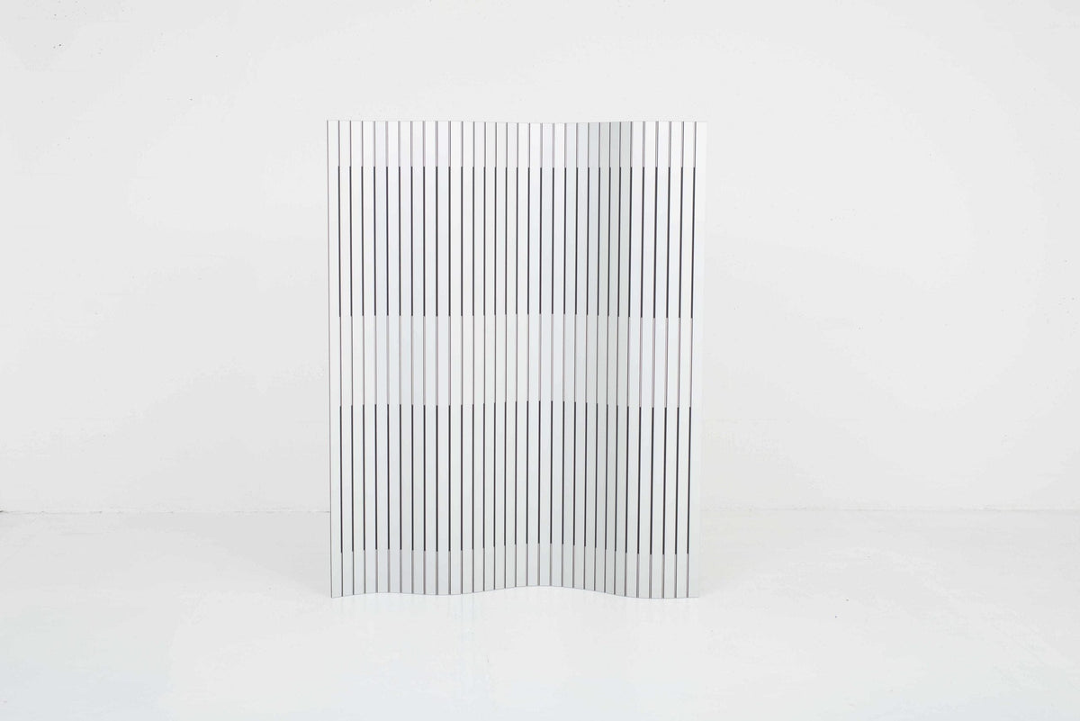 Paravent WOGG 39 de Frédéric Dedelley en aluminium naturel