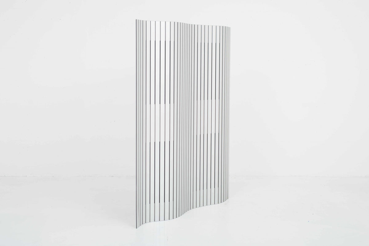 Paravent WOGG 39 de Frédéric Dedelley en aluminium naturel
