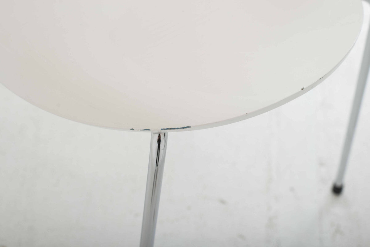 Chaise d'Arne Jacobsen pour Fritz Hansen, blanche, prix à la pièce