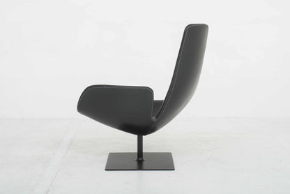 Vintage Fjord Sessel von Patricia Urquiola für Moroso schwarz Leder