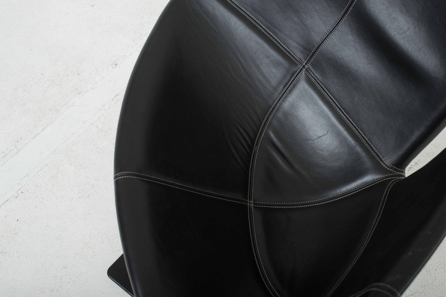 Vintage Fjord Sessel von Patricia Urquiola für Moroso schwarz Leder