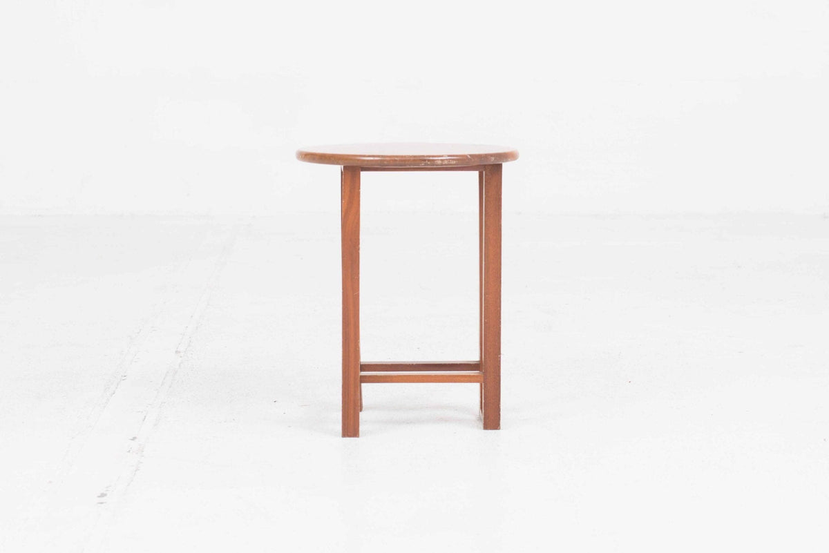 Vintage Hocker von Álvaro Siza braun Mahagoni