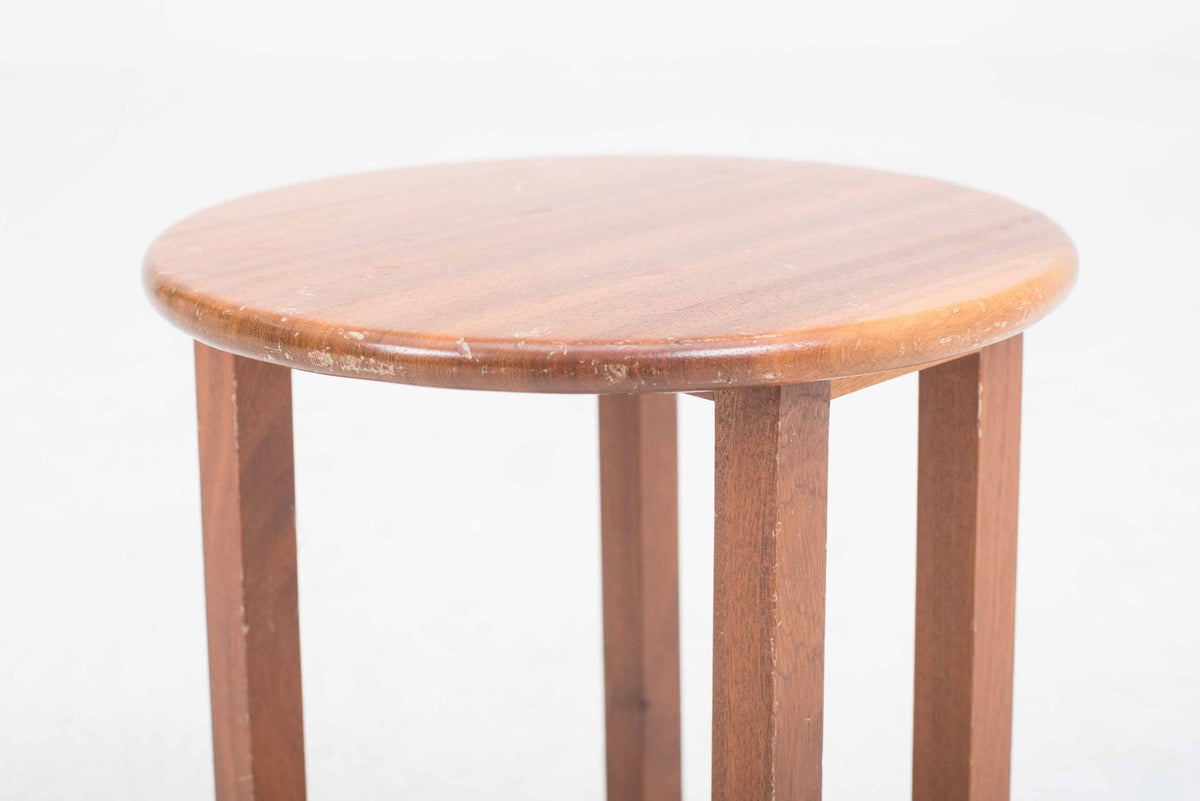 Vintage Hocker von Álvaro Siza braun Mahagoni