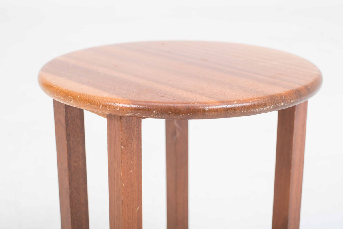Vintage Hocker von Álvaro Siza braun Mahagoni