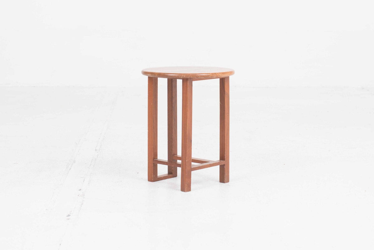 Vintage Hocker von Álvaro Siza braun Mahagoni