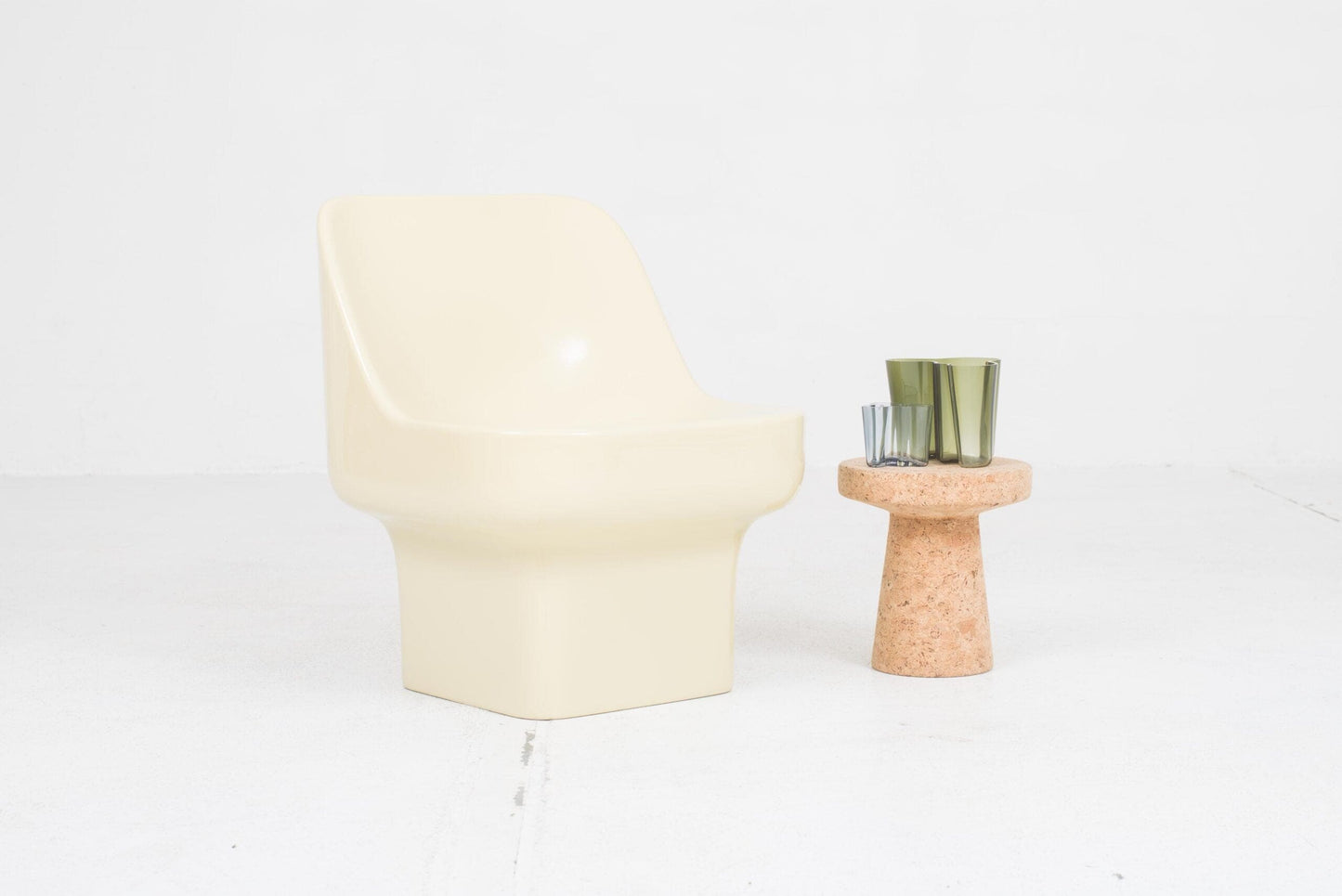 Vintage Sessel FC 2001 von Douglas Deeds und Barry Rosengrants in Grünbeige