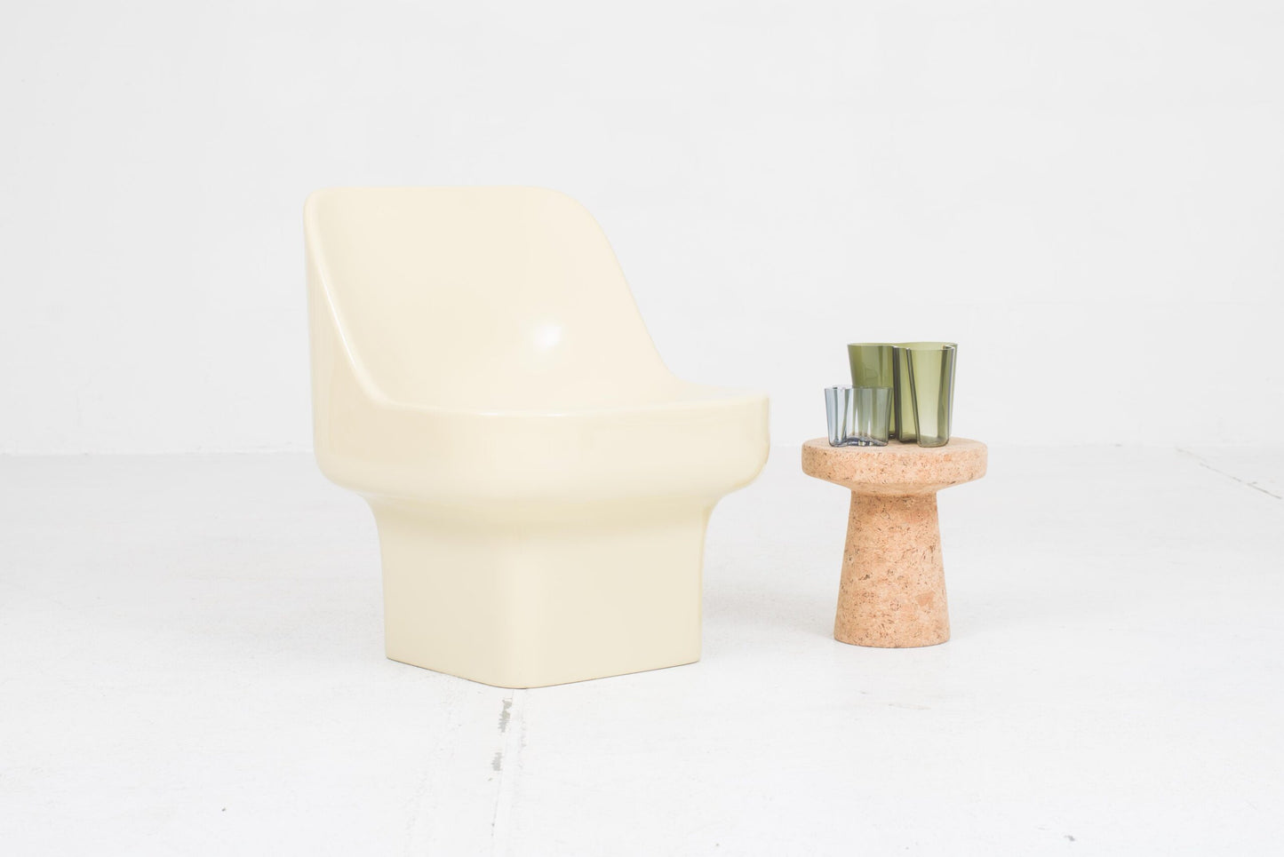 Vintage Sessel FC 2001 von Douglas Deeds und Barry Rosengrants in Grünbeige