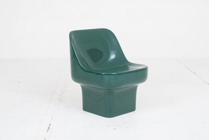 Fauteuil vintage FC 2001 de Douglas Deeds et Barry Rosengrants en vert mousse