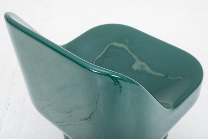 Fauteuil vintage FC 2001 de Douglas Deeds et Barry Rosengrants en vert mousse