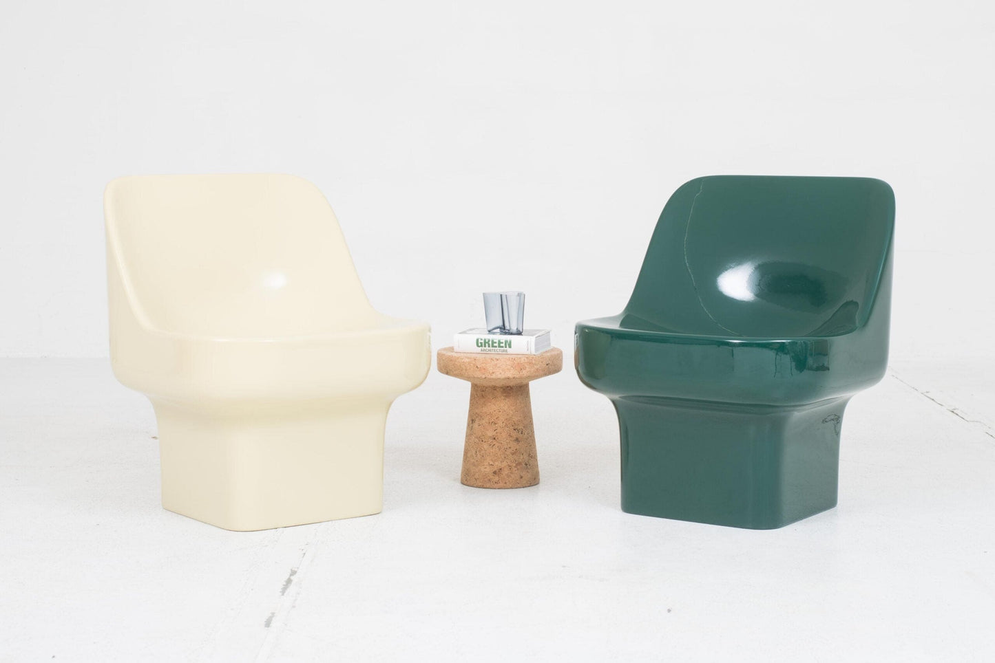 Vintage Sessel FC 2001 von Douglas Deeds und Barry Rosengrants in Grünbeige