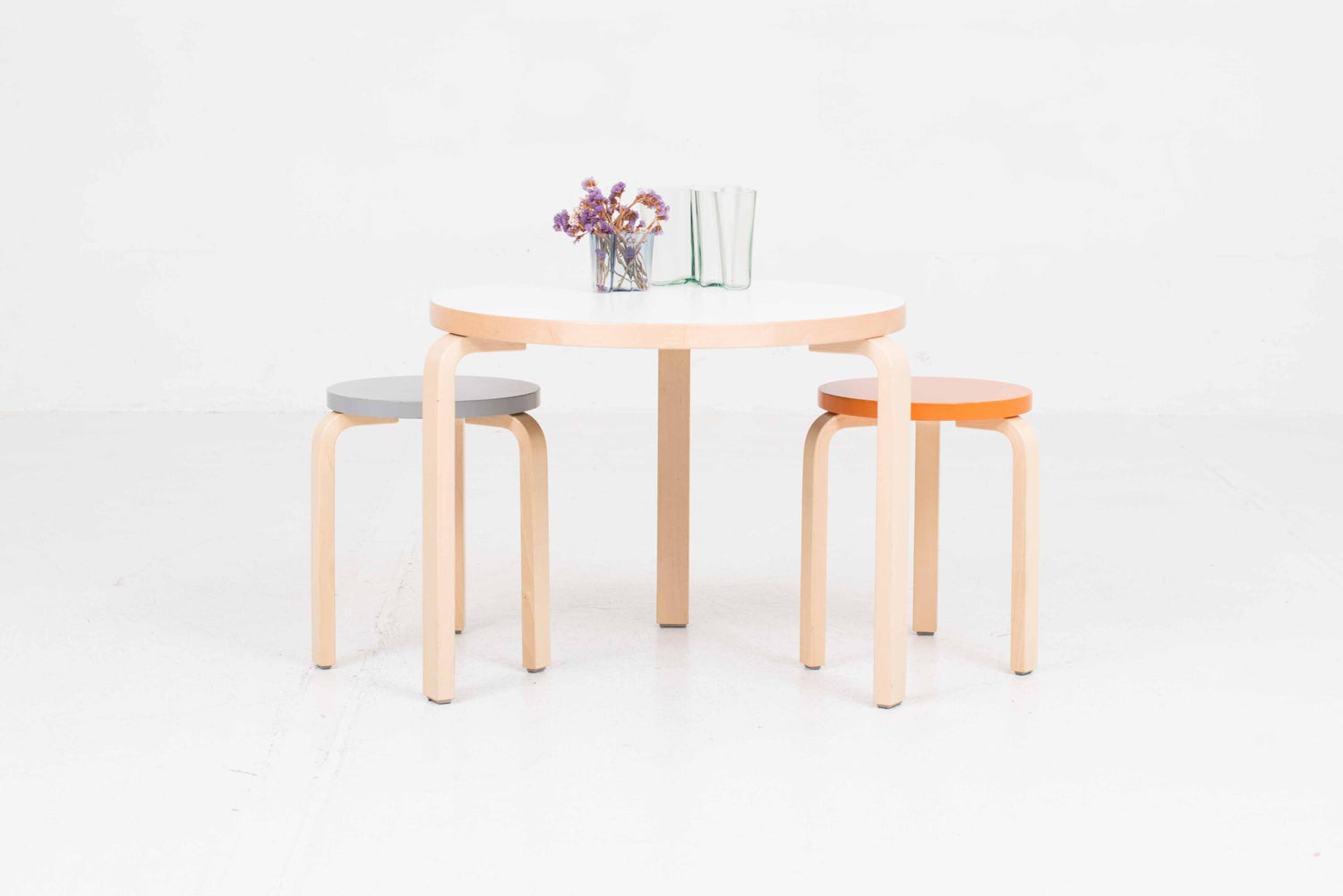 Vintage Beistelltisch 90B von Alvar Aalto für Artek