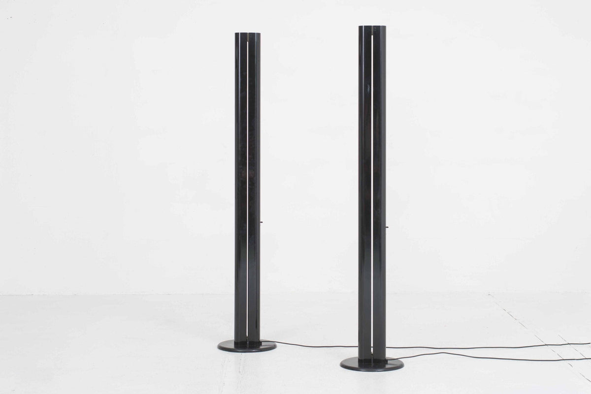 Lampadaire vintage Megaron de Gianfranco Frattini pour Artemide noir