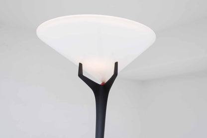 Vintage Montjuic floor lamp by Santiago Calatrava for Artemide red metal
