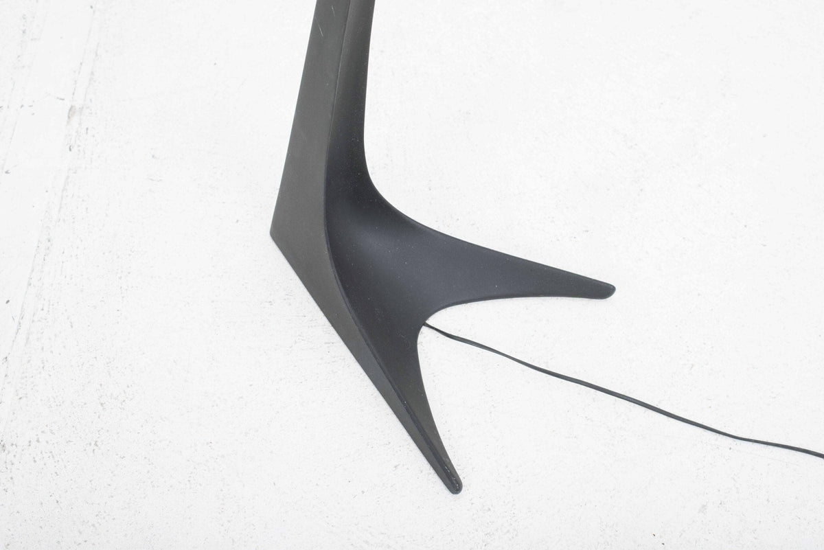 Montjuic floor lamp by Santiago Calatrava for Artemide red metal